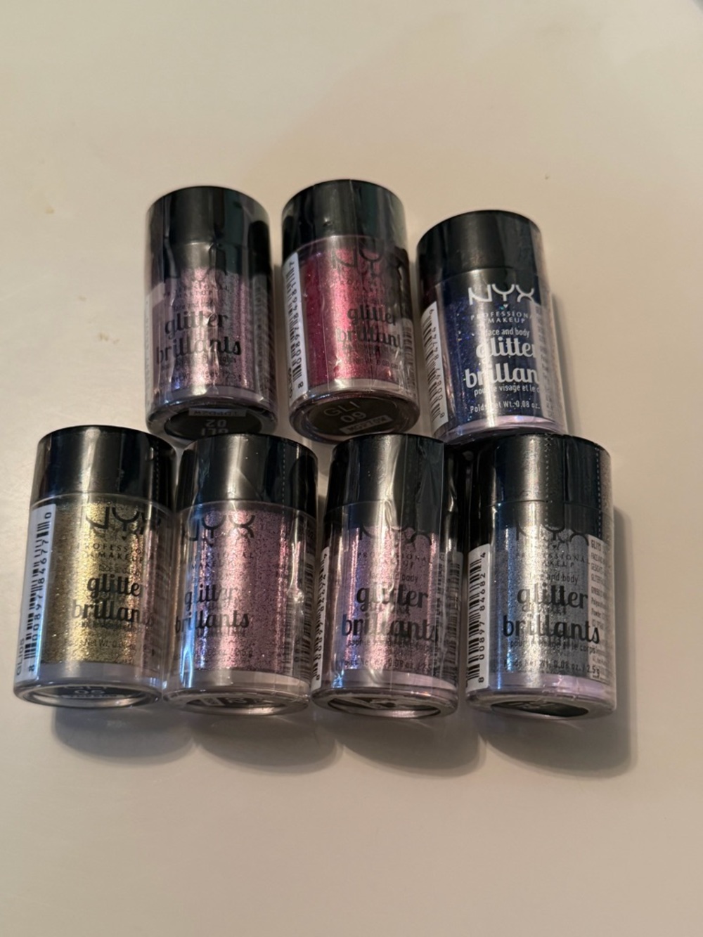 NYX Glitter Brillants Loose Glitter - Multi-Color Assortment